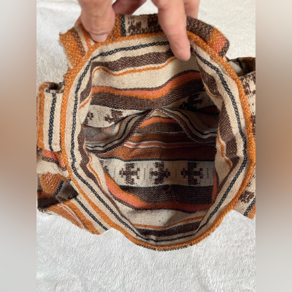 💛 Vintage 70’s Hobo purse with wood bead - Picture 2 of 5
